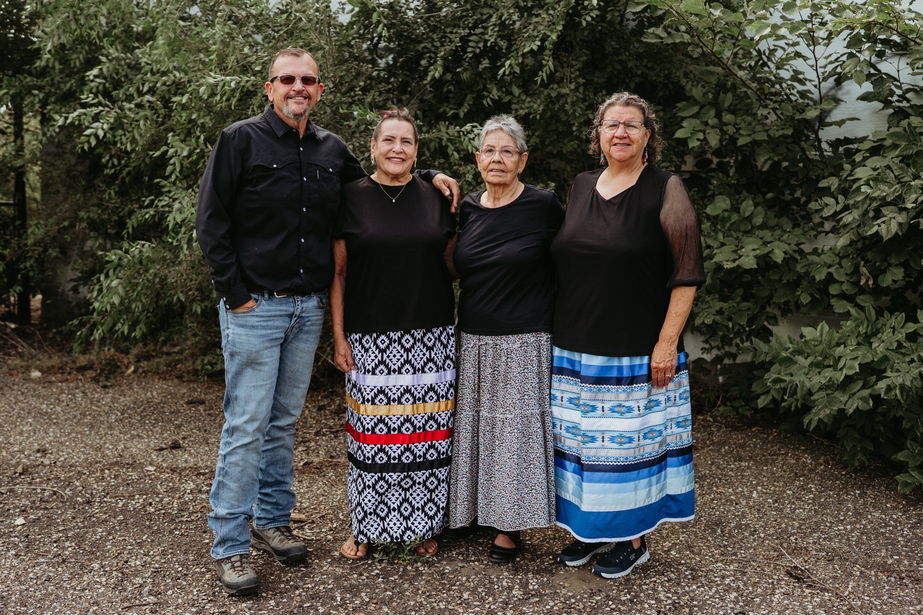The Seven Stones Corp Board of Directors — Ken Snider, Avis Red Bear, Loretta (Grey Day) Bad Heart Bull, and Laurel Vermillion, 2026.