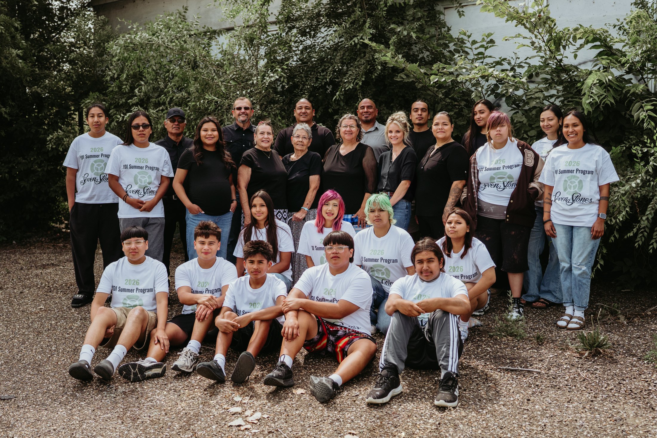 The board, staff, and youth of Seven Stones Corp together, 2026.